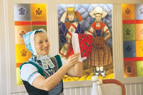 Im sorbischen Kulturzentrum Schleife
